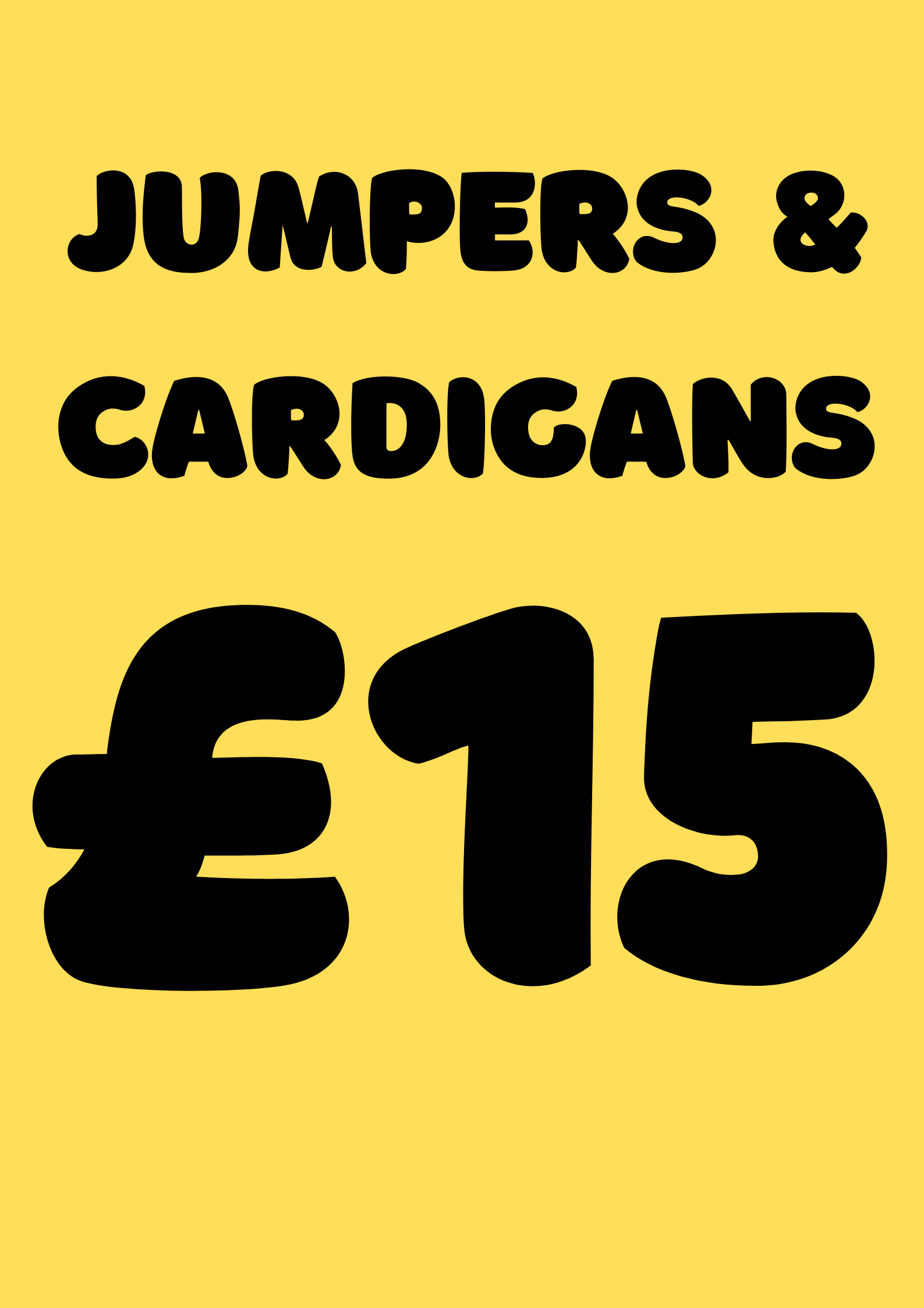 EVERYTHING £15 JUMPERS & CARDIGANS